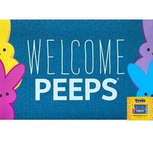 Peeps Welcome Doormat - Blue, Yellow, Pink, Purple NEW
